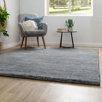 Produktbild von Steffensmeier Berber Teppich Zagora | Wolle (Schurwolle), Grau, Größe: 170x240 cm , Original aus Marokko, Teppich für Wohnzimmer, Schlafzimmer