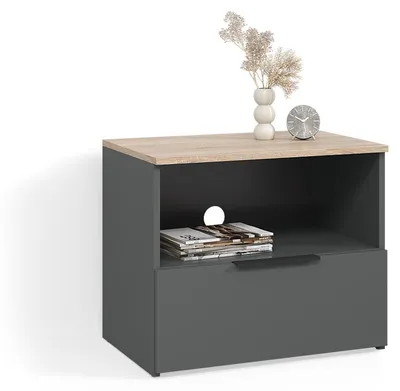 Image de Meuble TV Livinity Piave Anthracite/Sonoma 60x50cm avec tiroir, Model 58748