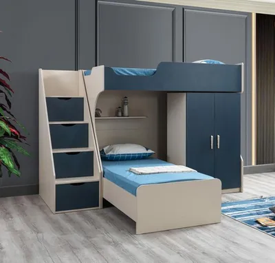 Productafbeelding van Kinderzimmer Set Kinderbett Kleiderschrank -Qualität Möbel