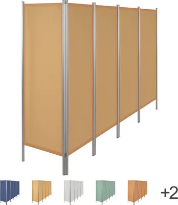 Produktbild von Leichtparavent Paravent Sichtschutz Raumteiler 5-flügelig, 165x259 cm