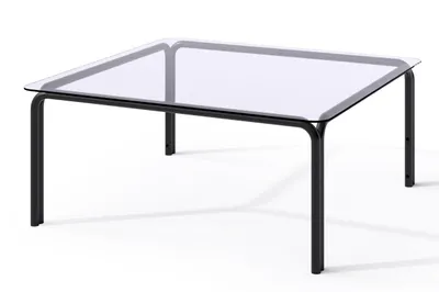 Obrázok produktu pre Konferenčný stolík Venice patio kovový čierny rám 95x95x41,5 cm