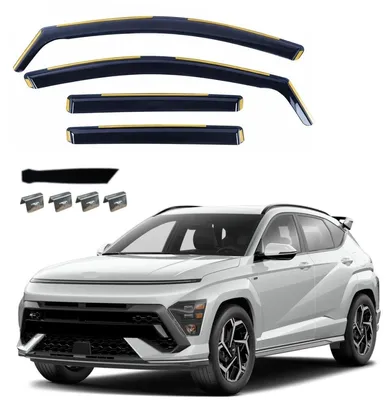 Obrázok produktu pre 4-dielna sada deflektorov pre HYUNDAI KONA II (rok výroby 2023) +