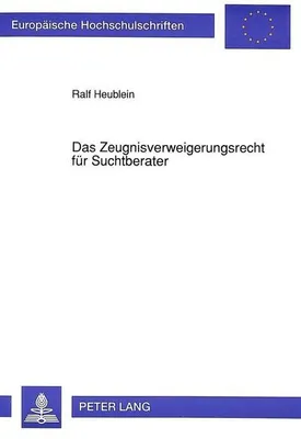 Immagine prodotto di Das Zeugnisverweigerungsrecht für Suchtberater