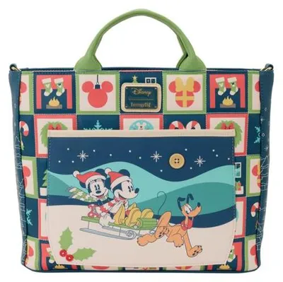 Produktbild von Loungefly Disney Mickey & Minnie Holiday Tasche Rucksack