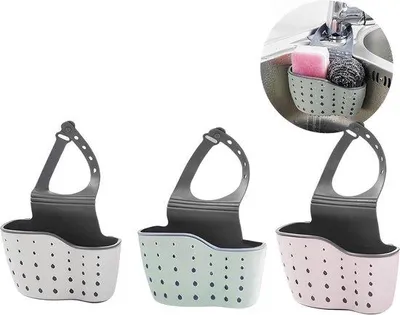Produktbild von Famanu Küchen-Schwammhalter 3 Stück - BPA-frei, platzsparend