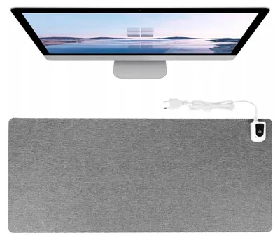 Zdjęcie produktu dla Podgrzewana Duża Podkładka Pod Mysz Myszkę Mata Grzewcza Na Biurko 36X60Cm Heating Desk Pad