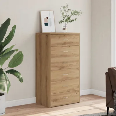 Obrázek produktu pro vidaXL Příborník se 6 zásuvkami Artisan dub 50x34x96 cm