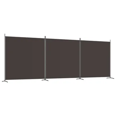 A three-panel room divider standing on a white background.