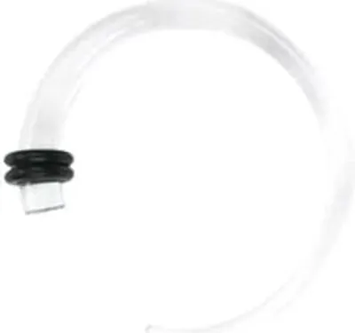 Produktbild von Piercing Ohr Expander Dehnungsstab Crescent Dehnstab Farbe Transparent - 5mm
