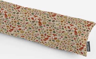 Produktbild von Zugluftstopper Herbst Füchse natur bunt div. Größen von SCHÖNER LEBEN. Auswahl 80cm Länge