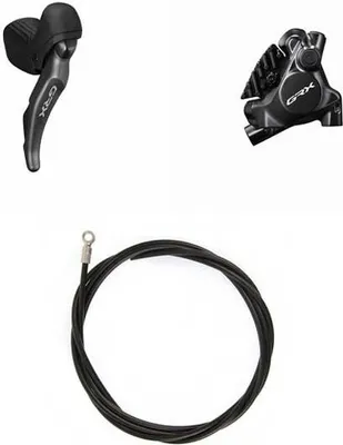 Imagen del producto de SHIMANO Freno de disco ST-RX820/BR-RX820, freno de disco hidráulico trasero...