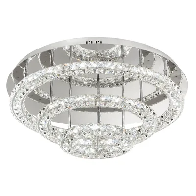 Imagen del producto de EGLO Toneria, LED, bombillas no reemplazables, 4000 K, 7200 lm, IP20, cromo, transparente