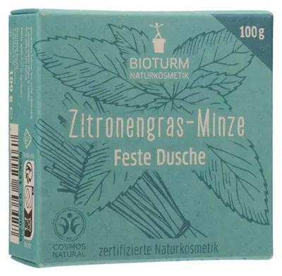 Produktbild von BIOTURM feste Dusche Zitronengras-Minze Nr.136 100g PZN 17148020