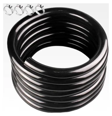 Produktbild von 2,5 cm ID x 3,8 cm Außendurchmesser – 7,6 m schwarzer Vinylschlauch