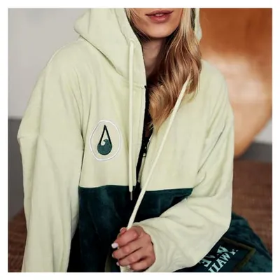 Produktbild von ZIP-Surfponcho L für Körpergrößen 171-193 cm Poncho 100% ÖKO Baumwolle Velours Umkleidehilfe für Schwimmen Strand Surfen Surf Poncho Badeponcho Duschponcho für Herren und Damen