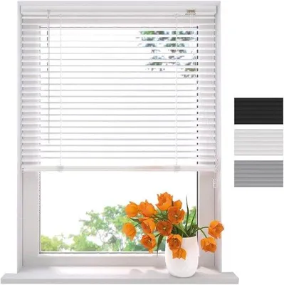 Productafbeelding van Aluminium Rolgordijn 25 mm - Wit - 180 x 175 cm