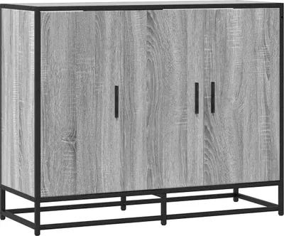 Zdjęcie produktu dla vidaXL Kredens szary Sonoma 94x35x76 cm Materiał drewnopochodny