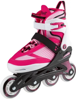Produktbild von Crivit Softboot Inlineskates Jugend Kinder Gr. 37 - 41 Vestellbar ABEC 7 Pink 37-41