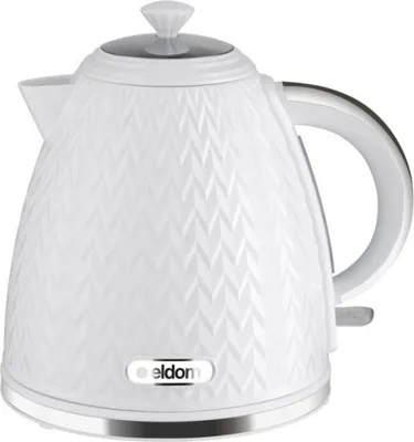 Zdjęcie produktu dla ELDOM C265B NELA, 1,7 l, 2000 W, Biały, Wskaźnik poziomu wody, Zabezpieczenie przed przegrzaniem, Bezprzewodowy