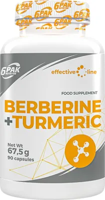 Produktbild von 6PAK Nutrition | Berberine + Turmeric