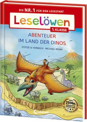 Produktbild von Leselöwen 1. Klasse - Abenteuer im Land der Dinos