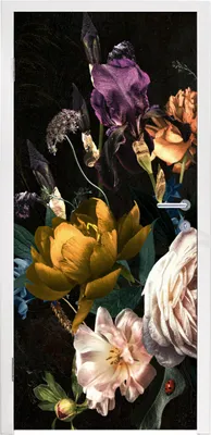 Produktbild von MuchoWow® Türtapete Selbstklebende Türfolie Blumen - Blumenstrauß - Muster 90x215 cm Türposter Türaufkleber Klebefolie Türklebefolie - Plakat an der Tür - Türsticker - Aufklebern