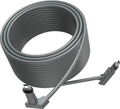 Zdjęcie produktu dla Przedłużacz do prostokątnego kabla satelitarnego V2 Wodoodporny kabel zamienny z zaślepkami 147,6FT Szary