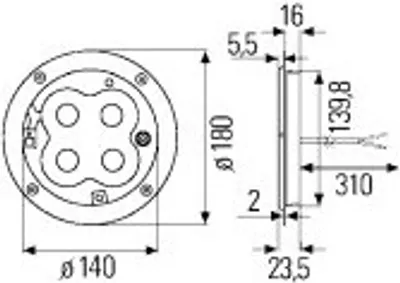 Produktbild von HELLA Rahmen 9XD 344 118-101