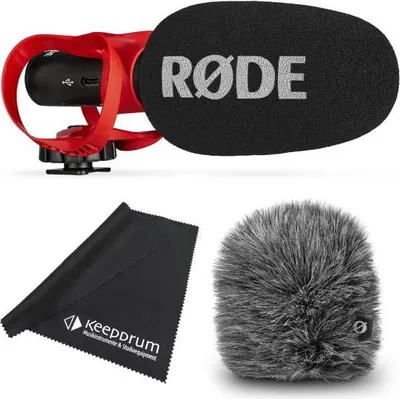 Zdjęcie produktu dla Mikrofon Rode Videomic Go II Helix mikrofon kierunkowy z osłoną przeciwwietrzną i ściereczką