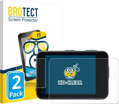 Produktbild von 2x Für Akaso Brave 7 Schutzfolie BROTECT Displayschutz Display Schutz Folie Klar Transparent
