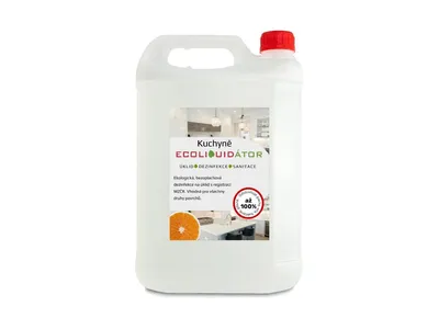 Obrázek produktu pro Ecoliquid ECOLIQUIDÁTOR kuchyně, čisticí a dezinfekční prostředek, pomeranč, 5 l