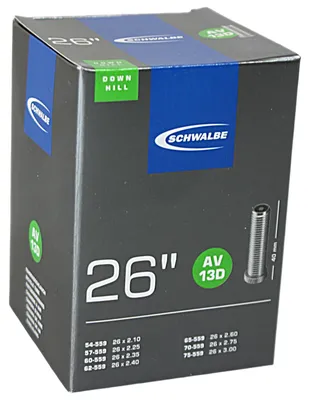 Produktbild von Schwalbe 10425740, Schrader-Ventil, 26", 54 - 75 mm, 4 cm, Gummi, Schwarz