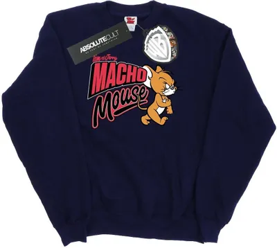 Produktbild von Tom And Jerry - "Macho Mouse" Sweatshirt für Herren BI46996 (XL) (Marineblau)