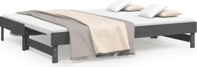 Obrázok produktu pre vidaXL Rozkladacia posteľ Grey 2x(90x200) cm Borovicový masív