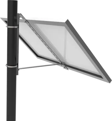 Produktbild von enjoy solar® Aluminium Masthalterung für Einzelpanel mit Breite von 100-670mm, Neigungswinkel 45°, 0% MwSt.