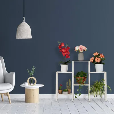 Produktbild von Hochbeet aus Holz 6 Etagen für Pflanzen schöne Blumenleiter für Innenraum 70 x 89 x 26,5 cm weiß