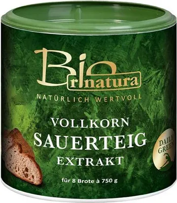 Produktbild von Rinatura Vollkorn Sauerteig Extrakt  125 G Dose  Vegan Laktosefrei