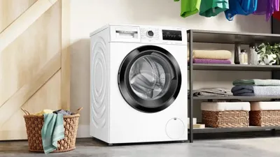 Obrázok produktu pre Práčka, Bosch WAN24168BY SER4 Práčka 8kg, A, 1200 otáčok za minútu, 51/71dB(A), Iron Assist, waveDrum 65l, 6 možností, Sportswear, čierne/čiernošedé dvierka