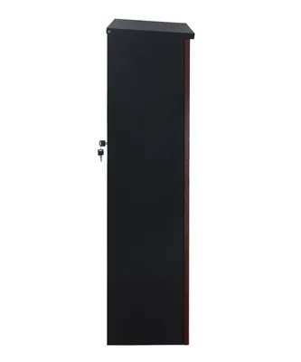 Produktbild von Logixbox Freistehender Paketkasten – Trendybox mit Rückzugriff Merbau - Schwarz