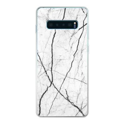 Produktbild von MuchoWow® Handyhülle Schutzhülle Hülle für Samsung Galaxy S10 Lite Marmor - Schwarz - Weiß Silikon Softcase Handy Hülle - Schutz