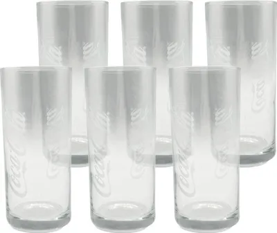 Produktbild von Original Coca-Cola Gläser 0,2l geeicht - 6er Set Trinkgläser | Softdrinkgläser | Wassergläser | Gastronomieglas mit Logo