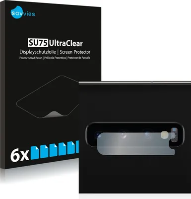 Produktbild von 6x Für Samsung Galaxy S10 (NUR Kameraschutz) Schutzfolie Savvies Displayschutz Display Schutz Folie Klar Transparent
