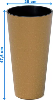 Zdjęcie produktu dla Donica Doniczka Ogrodowa 25 Cm Na Taras Do Ogrodu Domu Eco Wood Brązowa