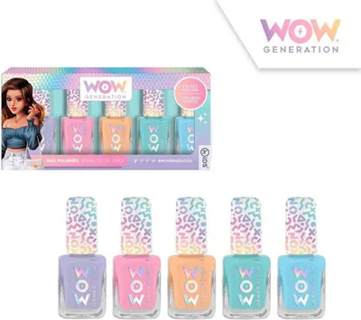 Obrázok produktu pre Sada 5 pastelových lakov na nechty WOW Generation