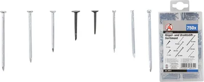 Zdjęcie produktu dla Kraftmann 8074, Ćwiek, Czapka z daszkiem, Aluminium, Czarny, 260 g, 750 szt.