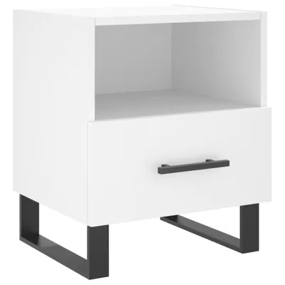 Obrázok produktu pre vidaXL Nočný stolík biely 40x35x47,5 cm materiál na báze dreva - Nočné stolíky