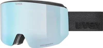 Zdjęcie produktu dla Uvex 5506655030, Soczewka podwójna, Lustro, Unisex, Cylindryczna (płaska) soczewka, Czarny, Jasny Niebieski