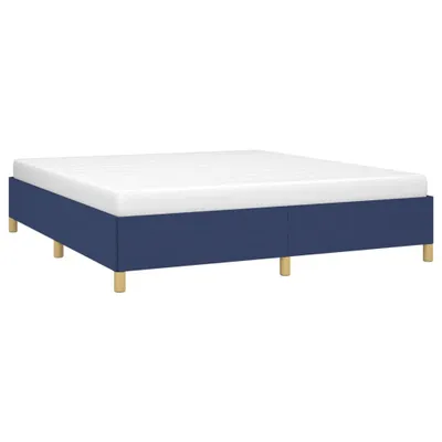 Produktbild von vidaXL Boxspringbettgestell Blau 160x200 cm Stoff