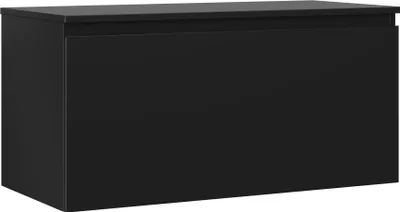 Immagine prodotto di Mexen Orio mobiletto da bagno sotto lavabo 100 cm con piano, 1 cassetto, nero opaco - 91A10-10047-1-BFC71