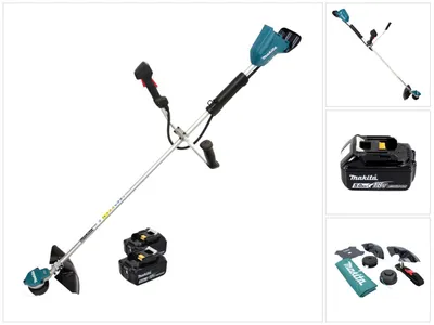 Produktbild von Makita DUR 368 AT Akku Freischneider 36 V ( 2 x 18 V ) Zweihandgriff Brushless + 2x Akku 5,0 Ah - ohne Ladegerät